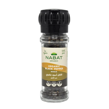 Nabat Organic Whole Black Pepper 45g