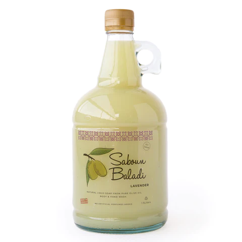 Saboun Baladi Traditional Liquid Soap – Lavender 1.5L