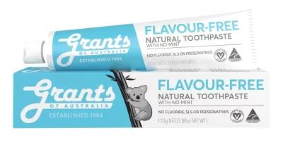 Flavour Free Natural Toothpaste 110g – Fluoride Free