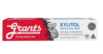 Grants Of Australia Xylitol with Mint Toothpaste 110g – Fluoride Free