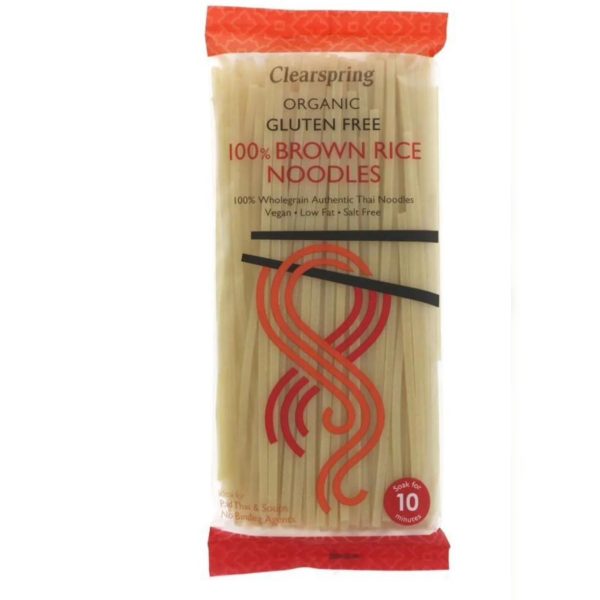 Clearspring Organic Gluten free 100% Brown Rice Noodles 200g
